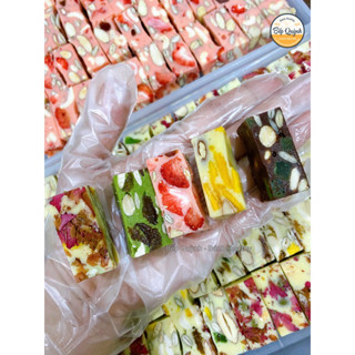 Kẹo nougat siêu hạt ăn kiêng handmade các vị