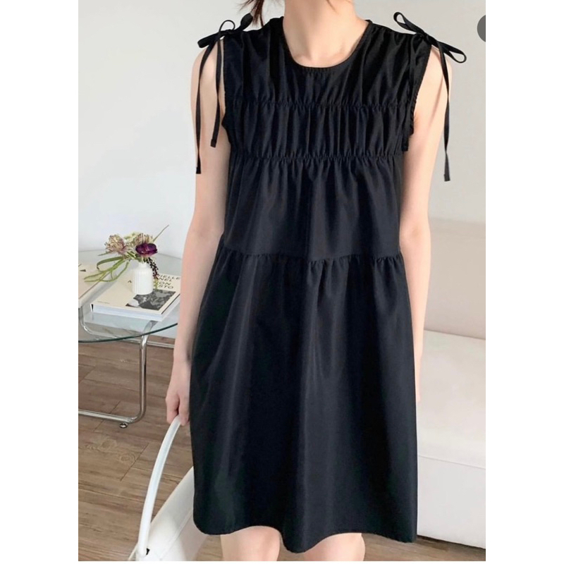 Đầm kate hàn dây rút