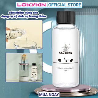 Sản phẩm làm sạch cọ trang điểm Lokykin vệ sinh bông tẩy trang