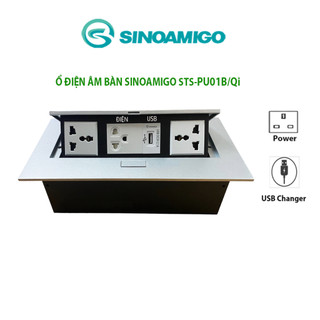 Hộp ổ điện âm bàn họp/bàn làm việc văn phòng sinoamigo sts-212gst-1