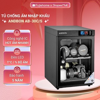 Tủ chống ẩm máy ảnh 30 Lít ANDBON bảo hành 5 năm, 2 ngăn chống xước, tiết kiệm điện