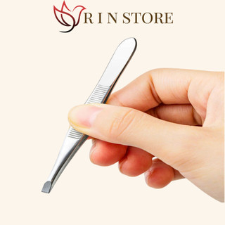 Nhíp Nhổ Lông Mày Nhổ Tóc Nhổ Râu Bằng Thép Không Gỉ Tiện Dụng RIN