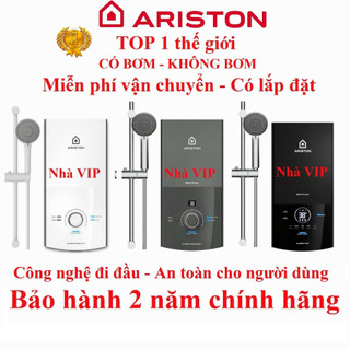 Máy nước nóng trực tiếp có bơm Ariston Aures Easy, Aures Premium, Aures Top - Hàng chính hãng