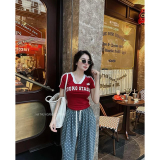 Quần jean chấm bi hot hit[ SẴN FULL SIZE]