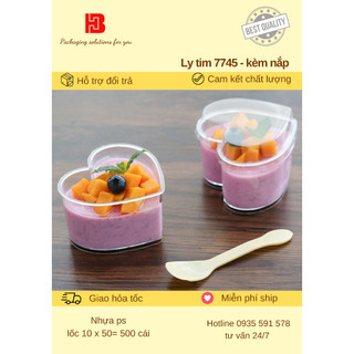 (50) ly tim bánh mousse (KO NẮP )