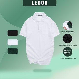 Áo Polo Nam BASIC Season 2 LEDOR Vải Cotton Mắt Chim form Regular-fit