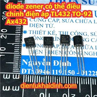 20 con diode zener có thể điều chỉnh điện áp TL432 TO-92 AX432 kde1531