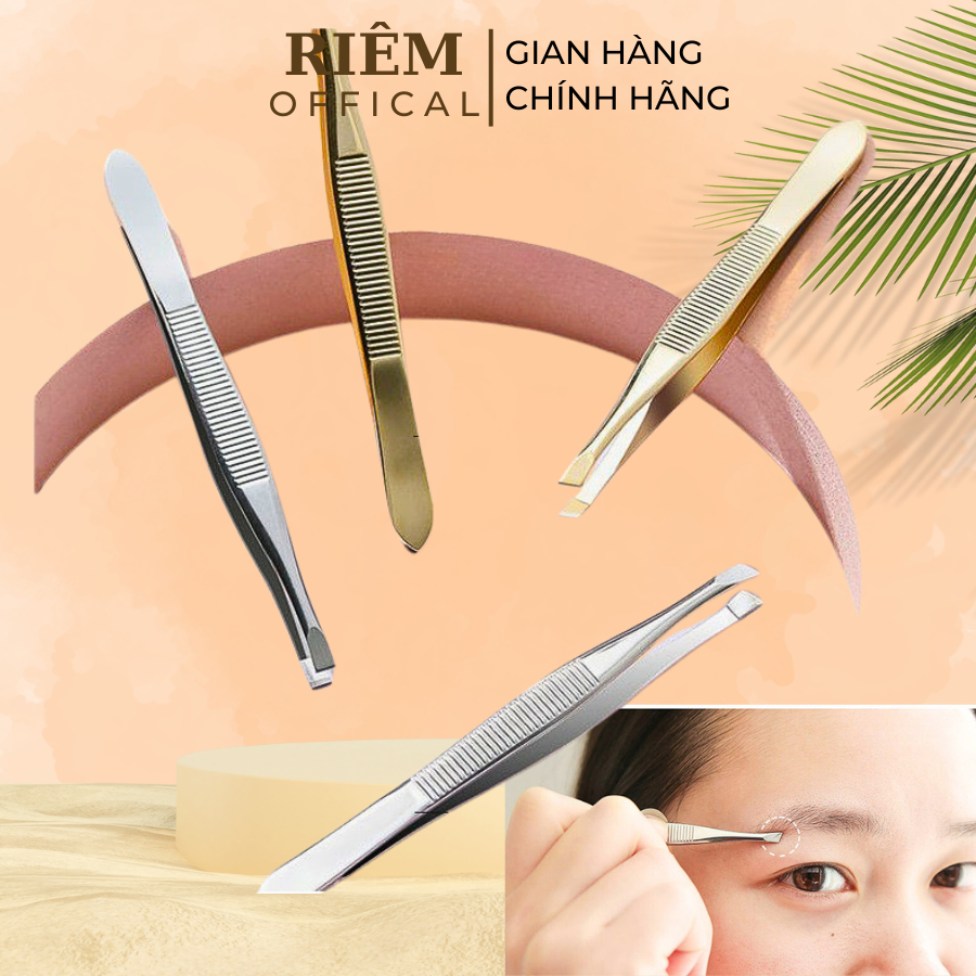 Nhíp Nhổ Lông Mày Nhổ Râu Nhổ Lông Nách Đa Năng Dễ Dàng Sử Dụng Tiện Lợi RIEM