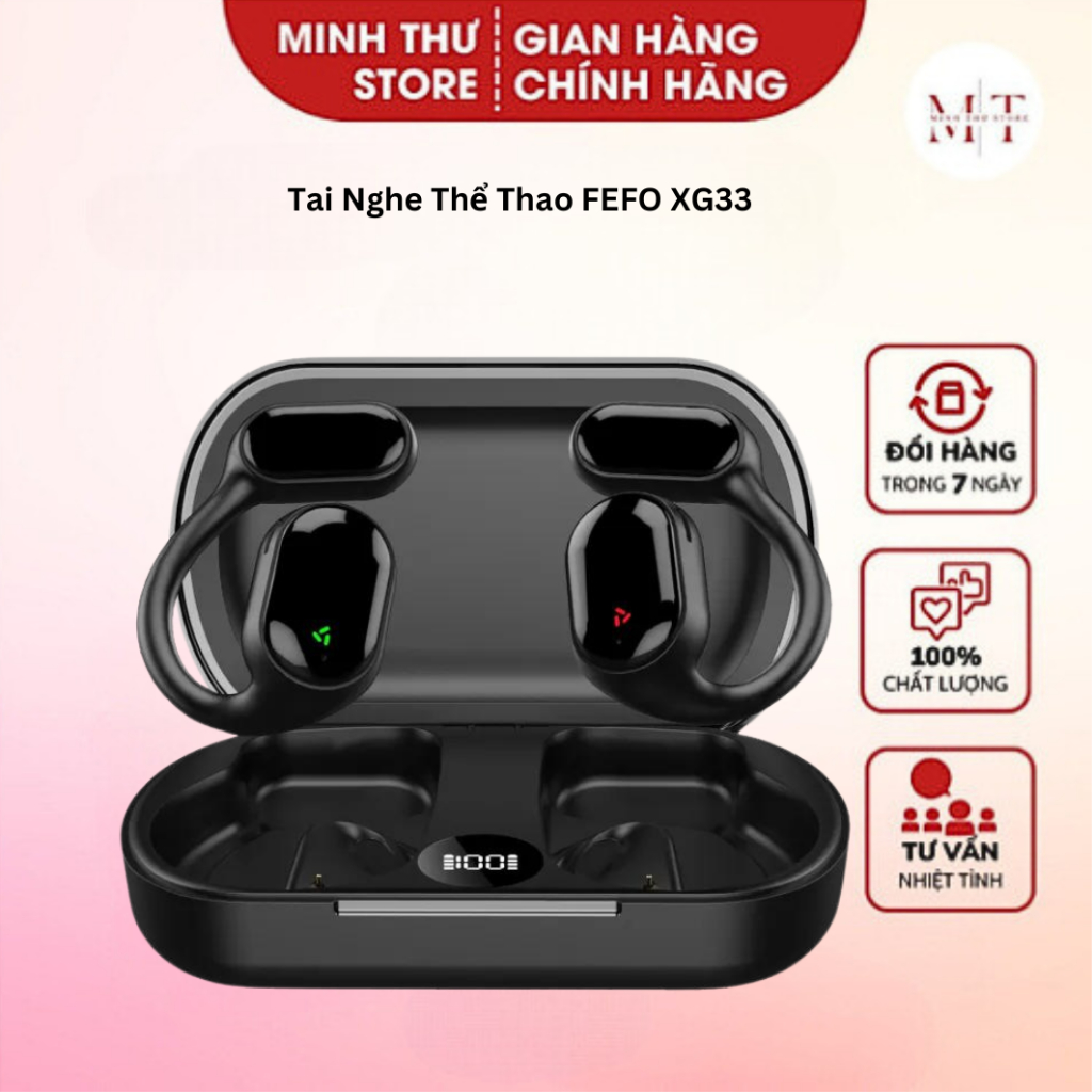 Tai Nghe Thể Thao FEPO XG33 BLUETOOTH 5.3 Thiết Kế Thời Trang Không Gây Đau Tai Âm Thanh Hay Beat Chuẩn Có Bảo Hành 2024