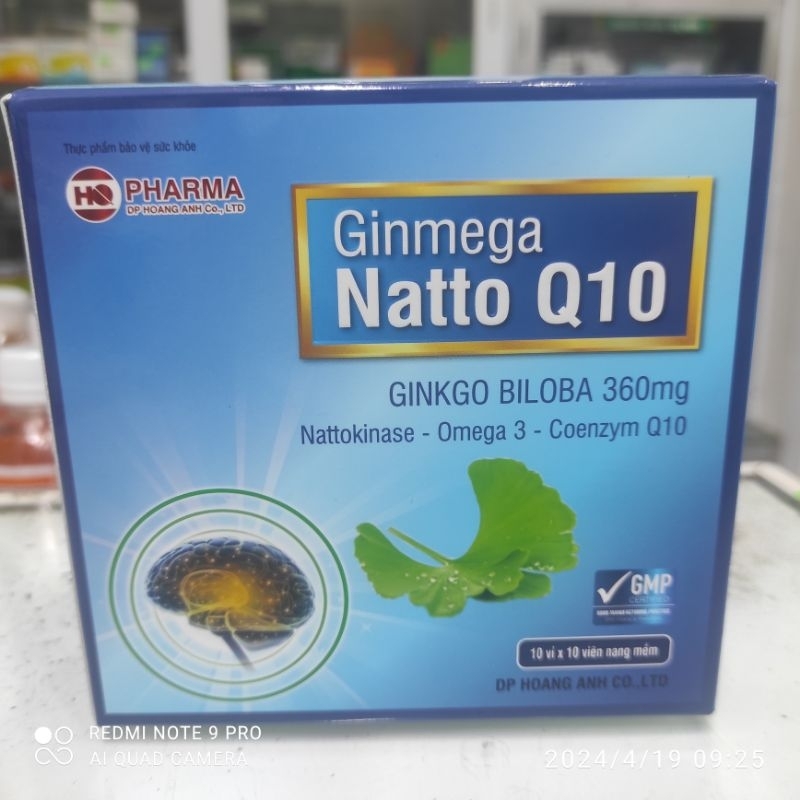 Natto Q10(bổ não, tuần hoàn hộp 100 viên)