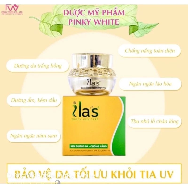 kem ilas dưỡng trắng da chống nắng 20g