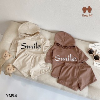 Ym94 - yang mi bộ hoodie smile