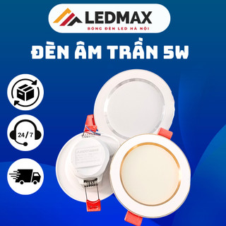 A10 Đèn Âm Trần 5W 3 màu  Phi 65mm hang nhap đế trắng, Đèn Trần Trang Trí Thạch Cao (NGUỒN LIỀN)