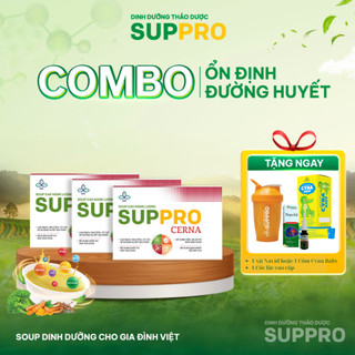 Soup cao năng lượng suppro cerna cho người bị tiểu đường, ăn kiêng 12 gói/hộp
