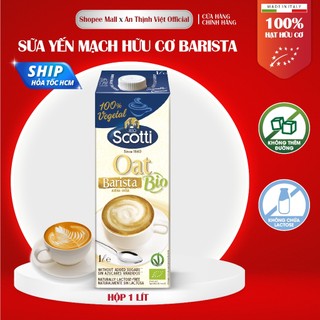 Sữa Yến Mạch Hữu Cơ Barista Riso Scotti - Bio Oat Barrista - 1L