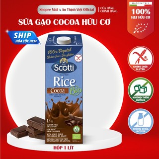 Sữa Gạo Cocoa Hữu Cơ Riso Scotti - ORGANIC Rice Cocoa Drink - 1L