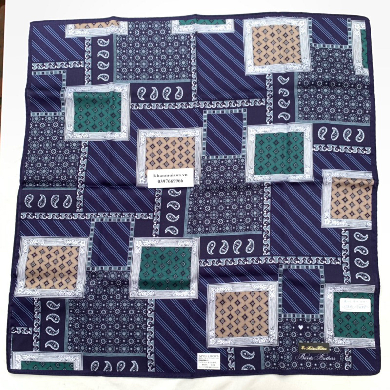 Khăn mùi xoa cao cấp brooks brothers