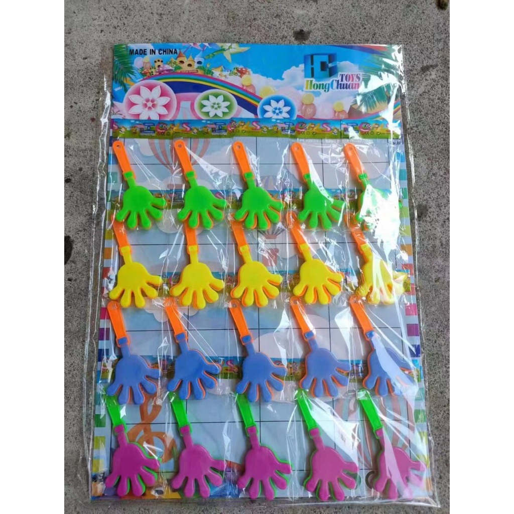 Vỉ 20 Đồ chơi bàn tay nhựa mini