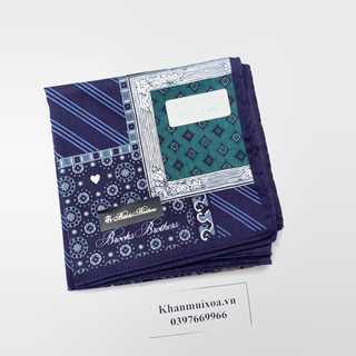 Khăn mùi xoa cao cấp brooks brothers