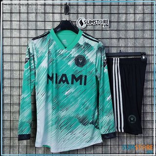 Bộ Thể thao đá bóng CLB Miami Rêu Dài Tay 2024