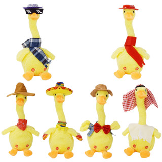  Đồ Chơi Vịt Nhồi Bông Biết Nói Nhảy Múa Nhại Giọng Hát Tiếng Việt Pin Sạc Tương tác cho Bé 