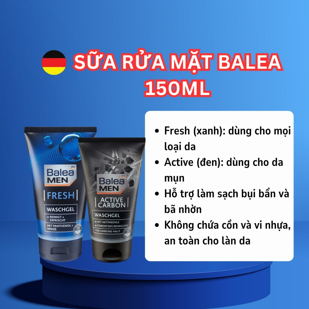 Bộ Sản Phẩm Dành Cho Nam Balea Bọt Cạo Râu, Xịt Khử Mùi Cơ Thể, Lăn Khử Mùi, Sữa Rửa Mặt, gel Vuốt Tóc, Khử Mùi Hôi Chân