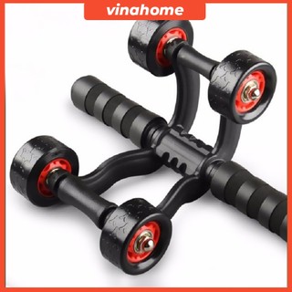 Con lăn tập bụng 4 bánh yoga,gym con lăn 4 bánh tập cơ bụng tại nhà