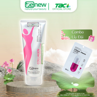 Kem dưỡng da makeup body benew collagen whitening body lotion 200ml + kèm mặt nạ cao cấp tac