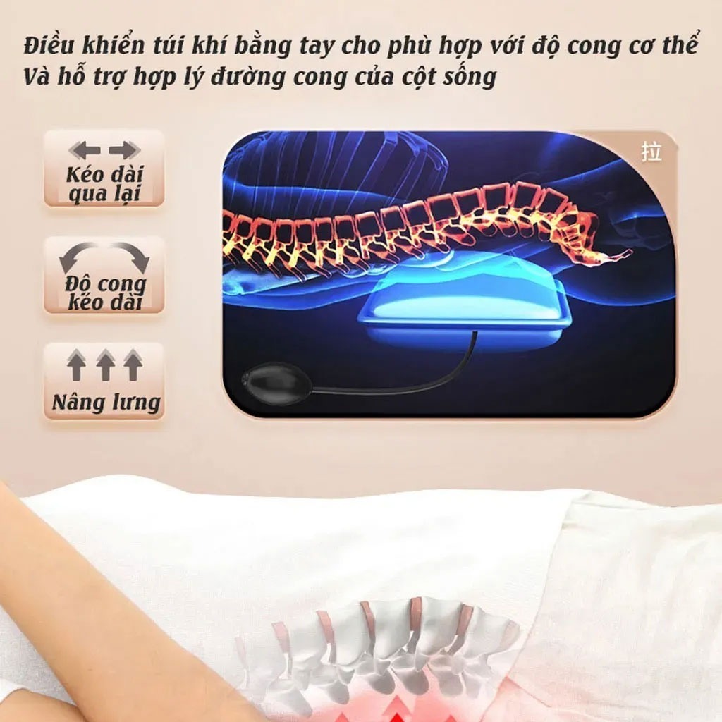Nệm Massage toàn thân MeXI kèm đệm massage chân 12 điểm, thảm ghế mát xa rung, làm ấm, hồi phục