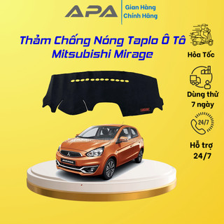 Thảm taplo ô tô lông cừu 📌HÀNG LOẠI I📌 xe Mitsubishi Mirage có 3 lớp chống trượt
