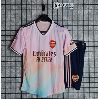 Bộ thể thao đá banh CLB Arsena-l Hồng - Đồ đá bóng 2024