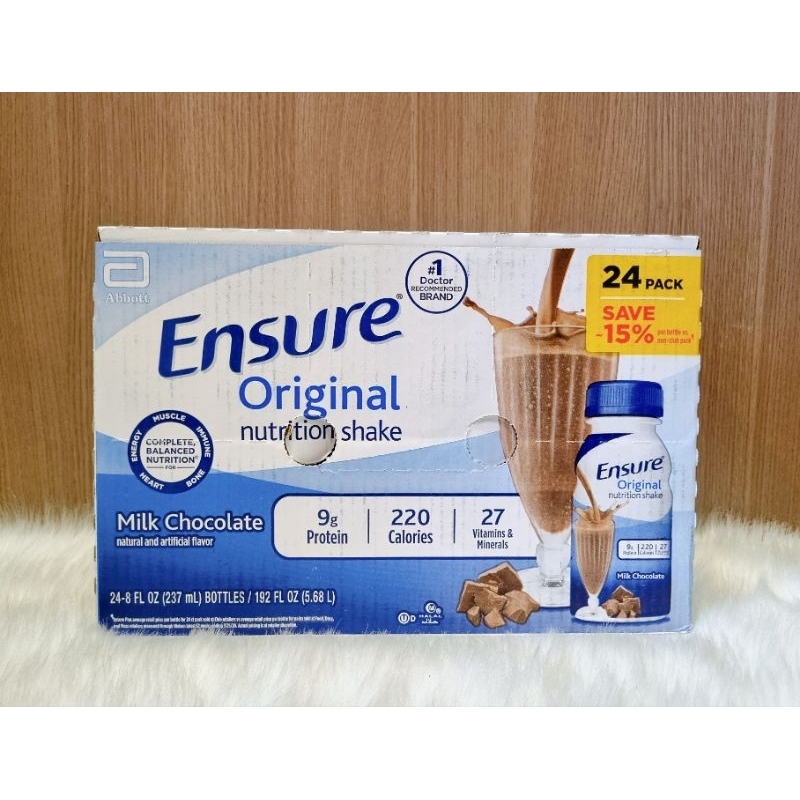 [HÀNG MỸ] Sữa Ensure Socola, vani thùng 24/30 chai