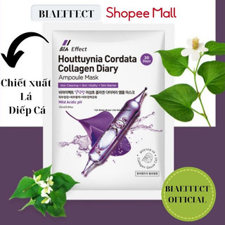 Mặt nạ diếp cá BIA EFFECT HOUTTUYNIA CORDATA dưỡng trắng da mụn cấp ẩm thải độc 25ml/1 miếng