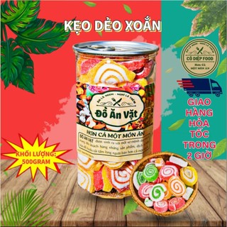 Kẹo dẻo xoắn thái lan lon 500gr , hàng ngon nhà làm