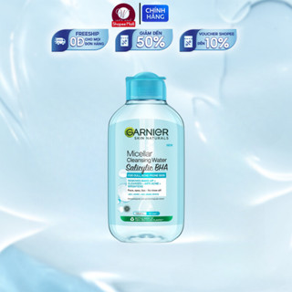 Nước tẩy trang Garnier làm sạch và tẩy trang đa năng Garnier Micellar Water Xanh 125ml