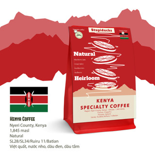 Cà Phê Hạt Arabica Kenya Othaya FCS Kiaguthu Factory AA Natural - Stupiducks Specialty Coffee