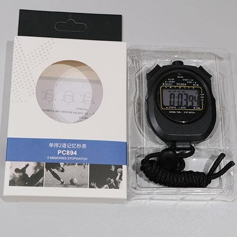Đông hồ bấm giây PC894 2 lap đời mới, đồng hồ bấm giây thể thao, đồng hồ đo hiệu suất công việc