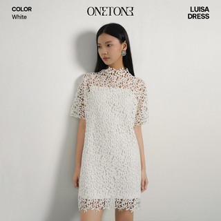 Váy liền Onetone ren hoa phối 2 lớp Luisa