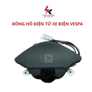 Đồng hồ điện tử xe điện vespa, đồng hồ công-tơ-met điện tử xe điện vespa
