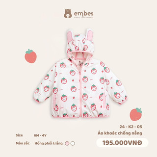 (Embes/Áo Chống Nắng Chính Hãng) Áo Khoác Đa Năng Embes, Áo Choàng Chống Nắng Chống Gió Cho Bé Trai Bé Gái