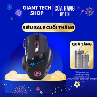 Chuột imice x7 gaming led rgb, độ nhạy 3200 dpi, dây bọc dù siêu bền