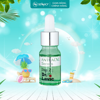Serum dưỡng da Dr.Lavic Anti Acne Serum Step 2 loại bỏ mụn trắng da công nghệ USA 10ml DR904
