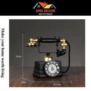 Mô hình điện thoại để bàn phong cách cổ điển, trang trí decor nhà cửa, phòng khách
