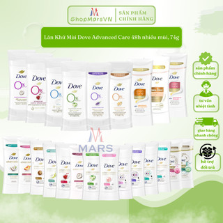 Lăn Khử Mùi Dove Advanced Care 48h, sáp khử mùi Dove Advanced Care 74g - Shopmarsvn