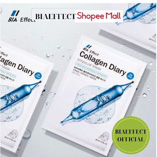 Mặt nạ BIA Effect Collagen Diary Ampoule  làm dịu làm sáng da 1 miếng/25ml