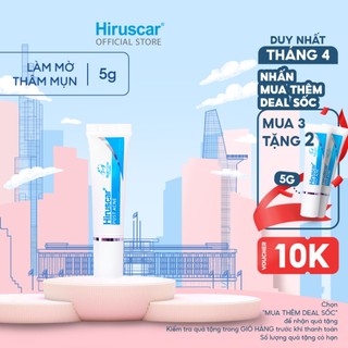 (HSD 08/2024) Gel làm mờ sẹo mụn và thâm mụn Hiruscar Post Acne 5g