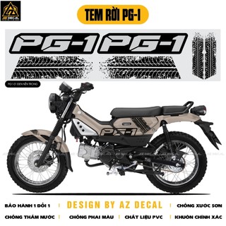 Tem decal xe yamaha pg-1 cực chất | pg1-01 | team decal hình dán xe máy chống nước bền màu