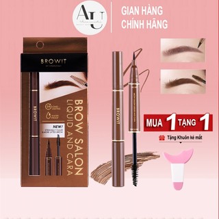 Chì kẻ mày Browit by NongChat Brow Salon Liquid and Cara nhiều màu lâu trôi tự nhiên