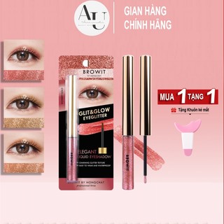 Phấn Mắt Dạng Kem Nhũ Browit By Nongchat Glit and Glow Eyeglitter nhũ chống thấm nước nhanh khô 3g
