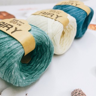 Sợi cói giấy Airy ( TRƠN + LOANG )